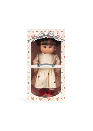 Detailansicht des Gesichts der Puppe Odette
