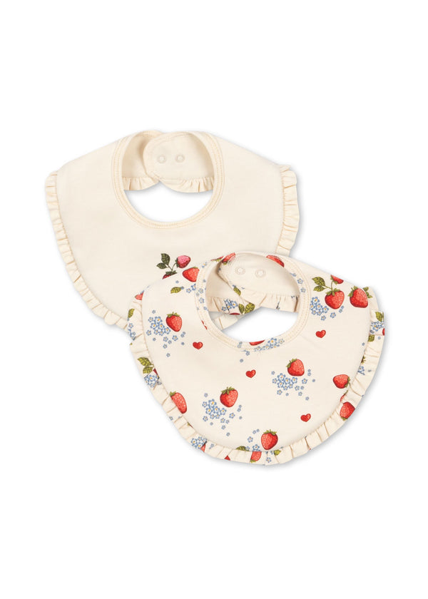 2-Pack Ruffle Bibs Marmalade Mix