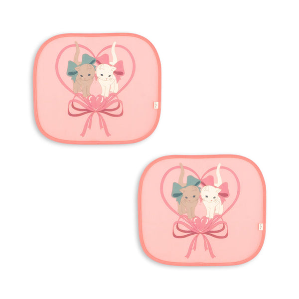 2er-Pack Auto-Sonnenschutz Kitty Bow