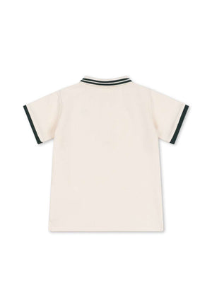 GOTS-zertifiziertes Florian Poloshirt von Konges Sløjd in Antique White