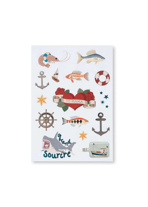Sticker-Bogen aus dem Tiger Stickerbuch von Konges Sløjd