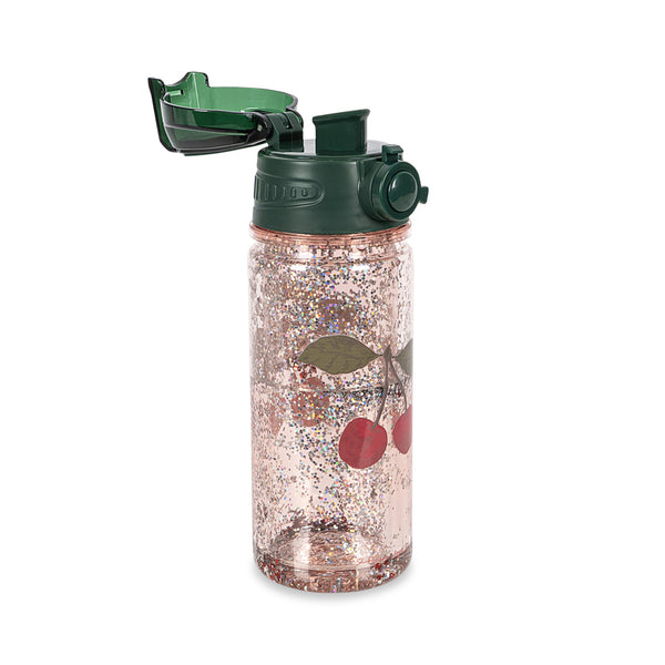 Glitter Cherry Water Bottle