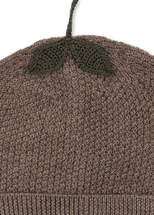 Gerippter Abschluss der Fruity Beanie von Konges Sløjd im Detail