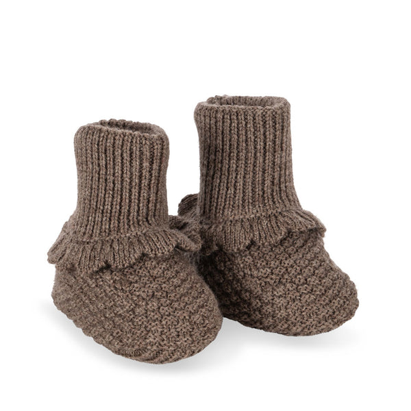 Fruity Booties Bunny Brown Melange