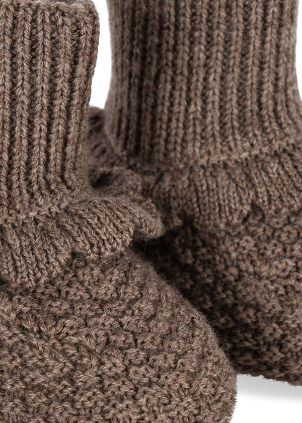 Fruity Booties Bunny Brown Melange