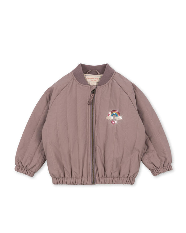 Juno Pailetten-Bomberjacke Twilight Mauve