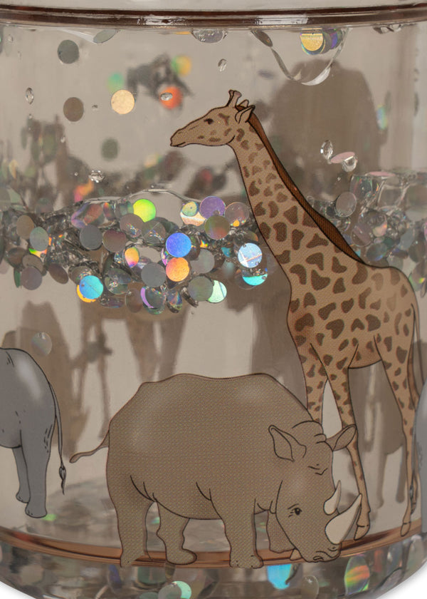 2-Pack Glitzer-Trinkbecher Safari