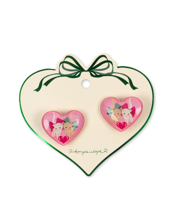 Lot de 2 pinces à cheveux Vilma avec nœud et chaton