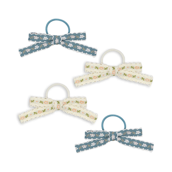 4-Pack Haargummis Leonora Bow