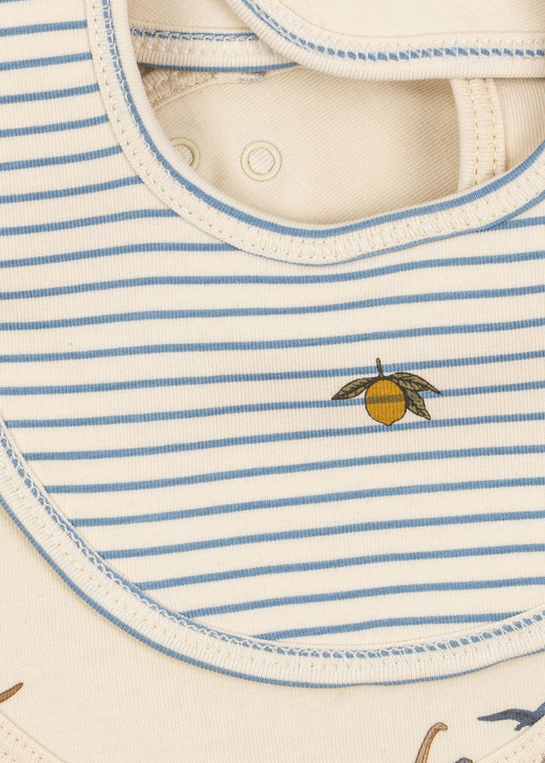 2-Pack Lätzchen Kubi / Stripe Bluie