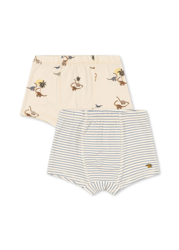 2-Pack Basic Boxershorts Kubi / Stripe Bluie