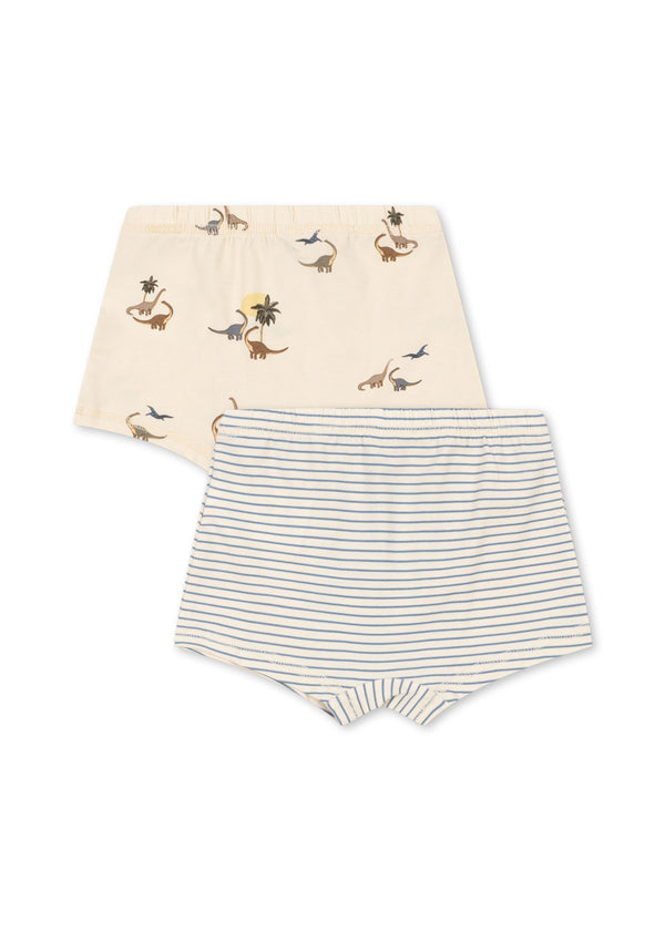 2-Pack Basic Boxershorts Kubi / Stripe Bluie