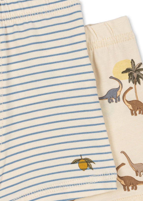 2-Pack Basic Boxershorts Kubi / Stripe Bluie