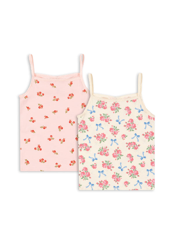 2-Pack Baumwoll-Unterhemden Bella Rosita / Rosa Pink