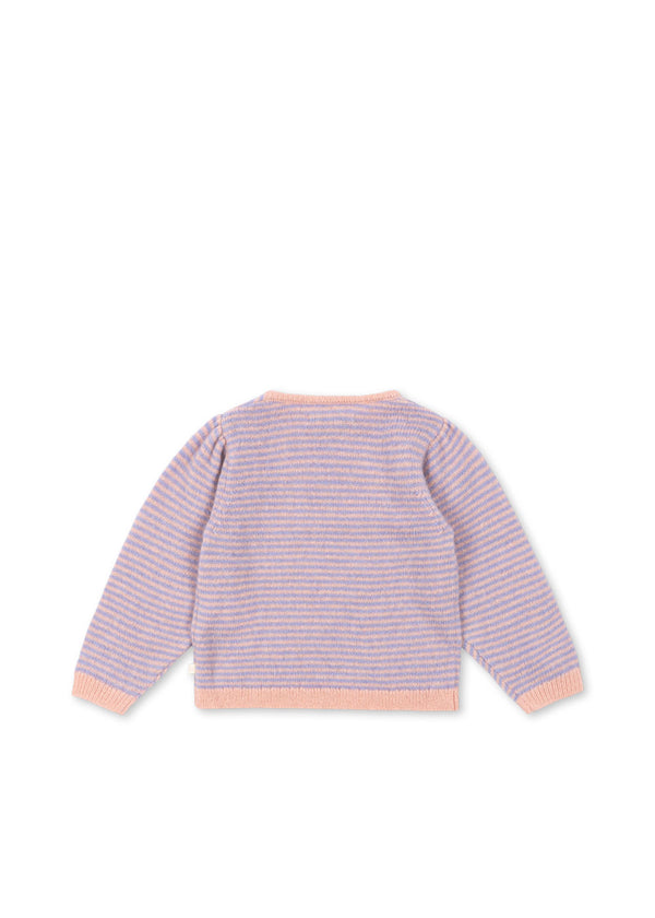 Berle Strickpullover mit Puffärmeln Purple / Pink Delphine