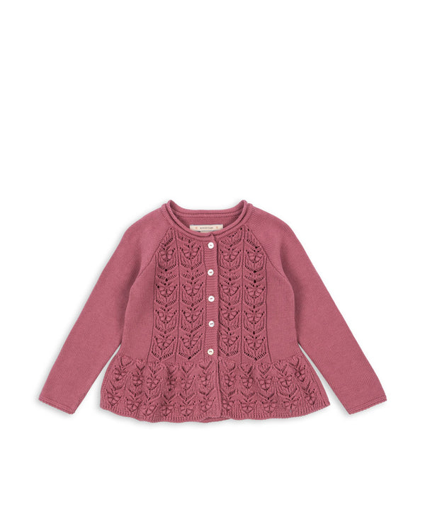 Cabby Strick-Cardigan Deco Rose