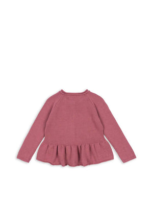 Strickjacke Cabby von Konges Sløjd in zartem Deco Rose