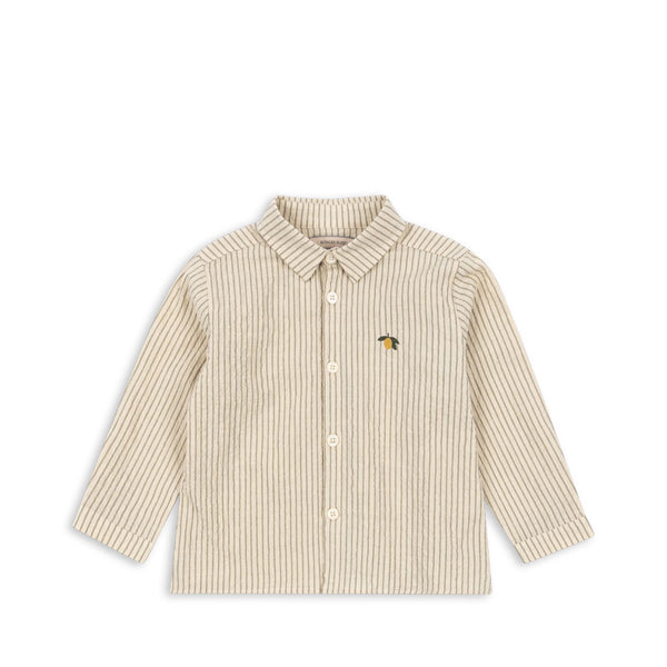 Elliot Langarmshirt Tea Stripe
