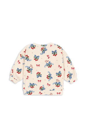 Bündchen und gebürsteter Sweatstoff des Itty Sweatshirts von Konges Sløjd