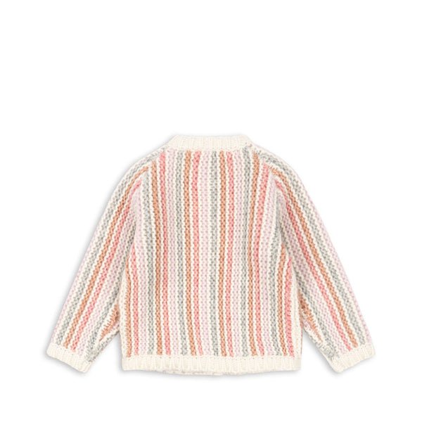 Kiri Cardigan Rose Stripe
