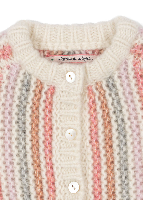 Kiri Cardigan Rose Stripe