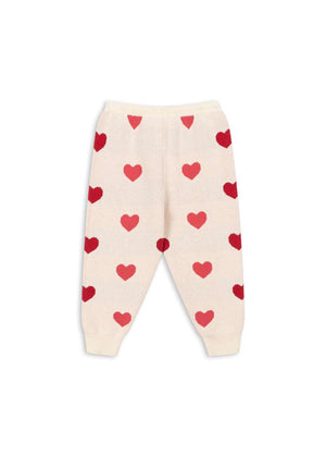 Elastischer Bund der Lapis Strickhose Coeur Coloré von Konges Sløjd