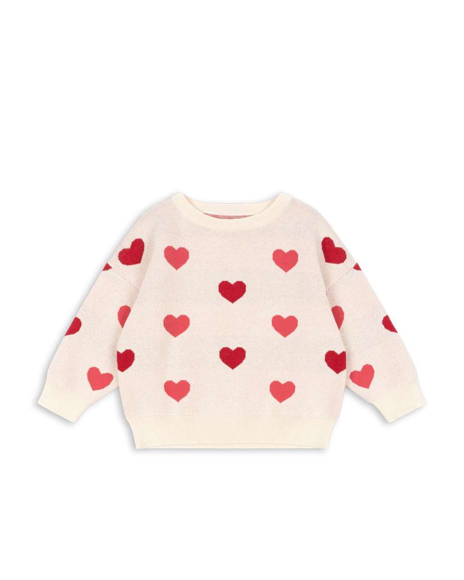Konges Sløjd Lapis Strickpullover Coeur Coloré Duo Pink