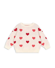 Pull maille lapis Coeur Coloré Duo Rose