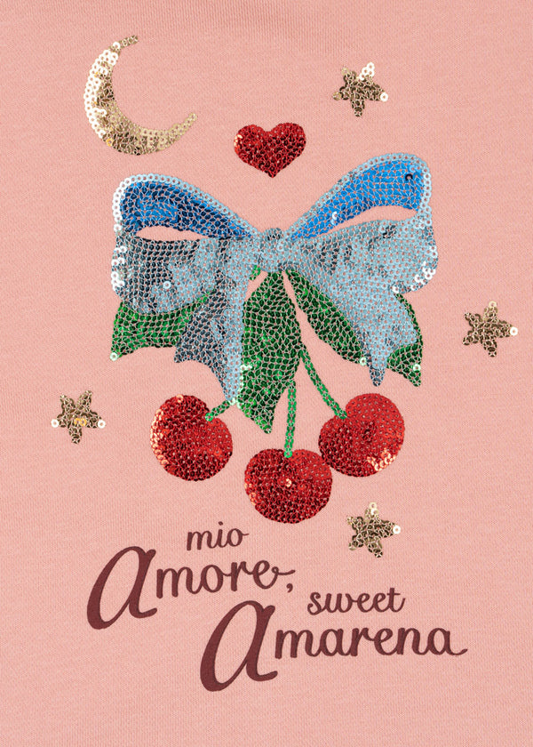 Sweat Lou avec fermeture éclair Mellow Rose