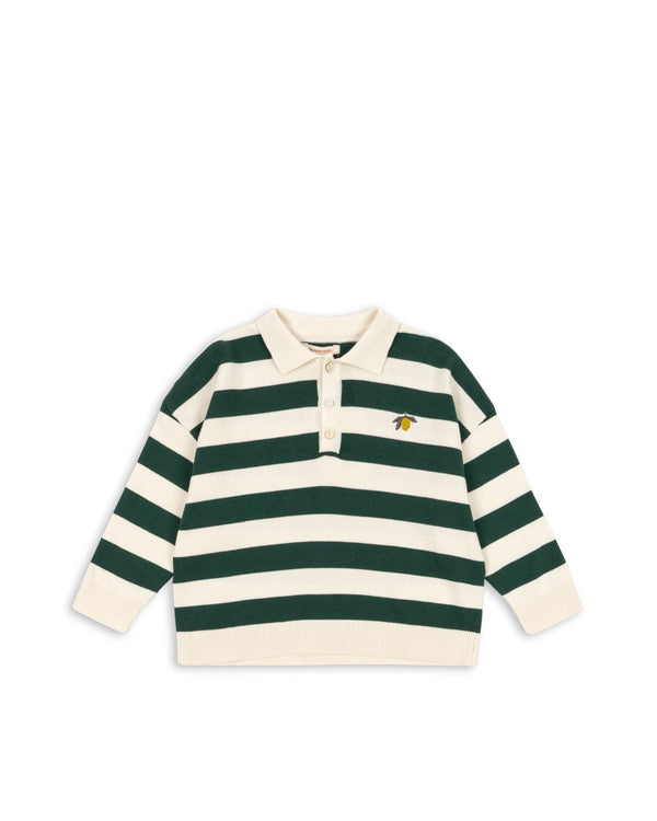 Manis Strick-Poloshirt Pine Grove Stripes