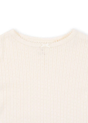 Rückansicht der Minnie Bluse Antique White von Konges Sløjd