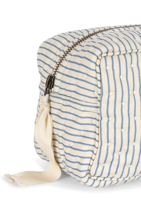 Wattierte Kulturtasche Stripe Bluie