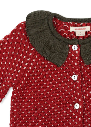 Rückansicht des Konges Sløjd Strawberry Cardigans