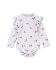 Sui Body Volant Rosia Noeud Bleu