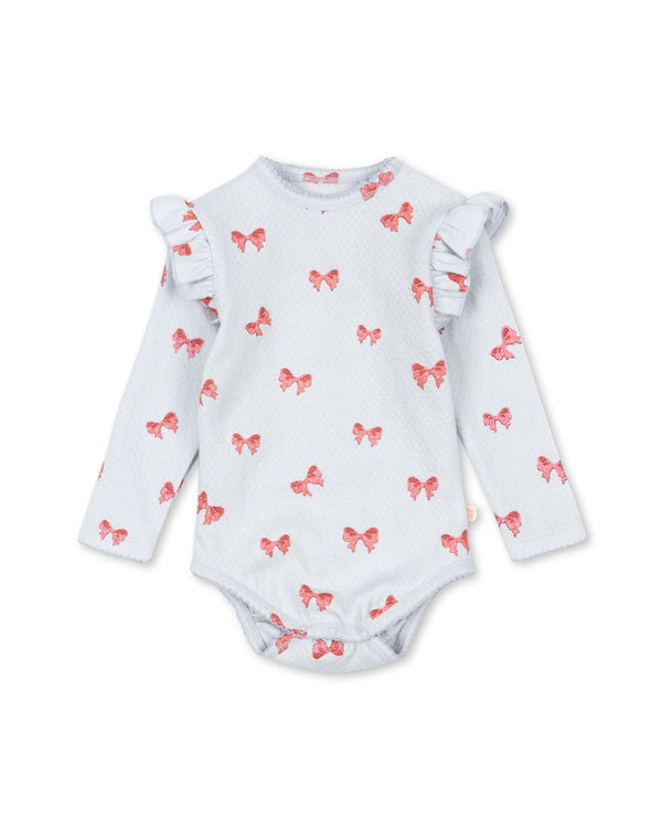 Sui Rüschen Body Rosia Blue Bow