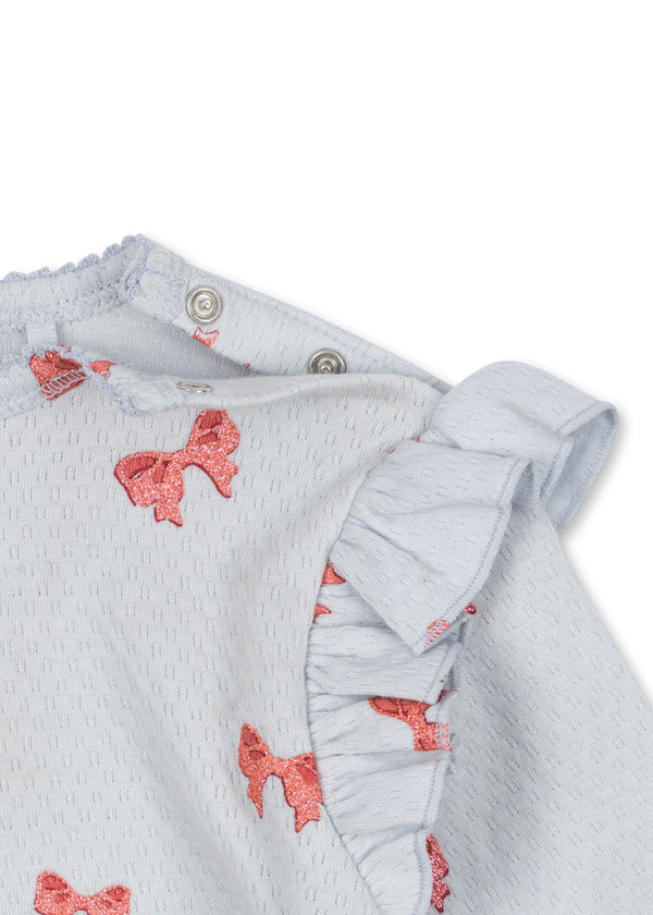 Sui Rüschen Body Rosia Blue Bow