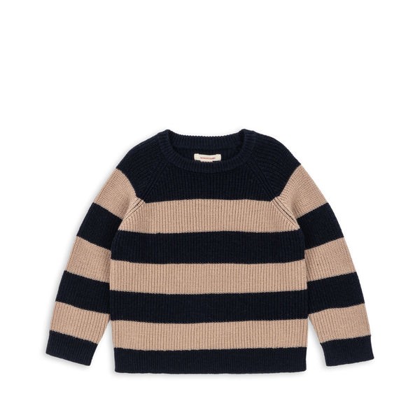 Vitum Strickpullover Blue Stripe