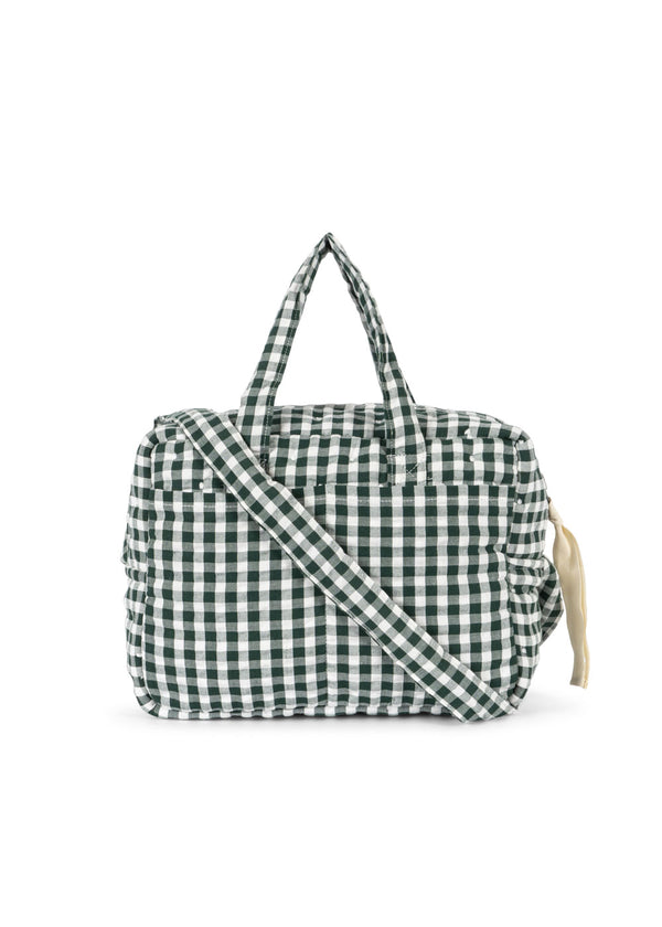 Puppen Wickeltasche Green Check