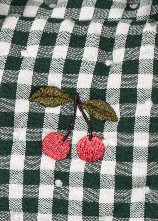 Puppen Wickeltasche Green Check