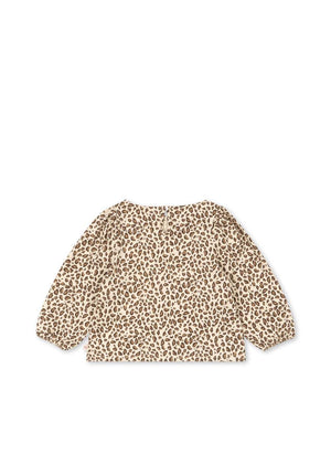 Kragen und Leo-Muster der Konges Sløjd Drey Blouse