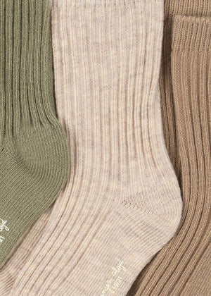 Rippstruktur der Kindersocken von Konges Sløjd, Nahaufnahme