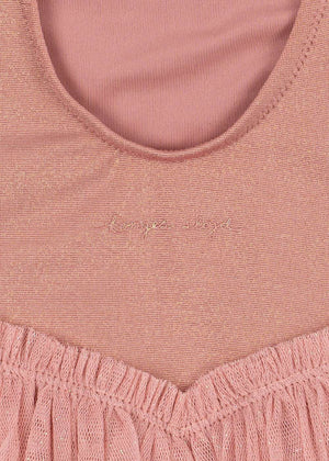 Detail der Träger am Konges Sløjd Amandine Badekleid Powder Pink