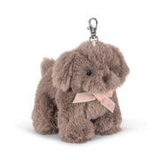 Brown puppy keychain