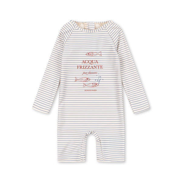 Aster Badeanzug Onesie Stripe Bluie