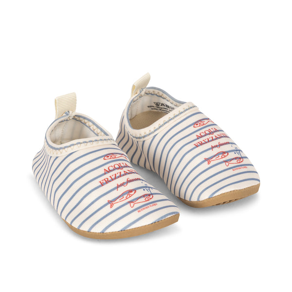UV Bath Shoes Stripe Blue