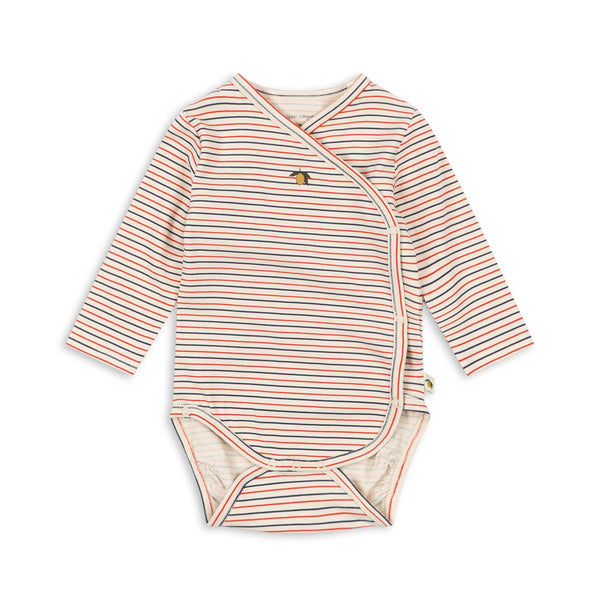 Basic Newborn-Body Stripe Tricolore