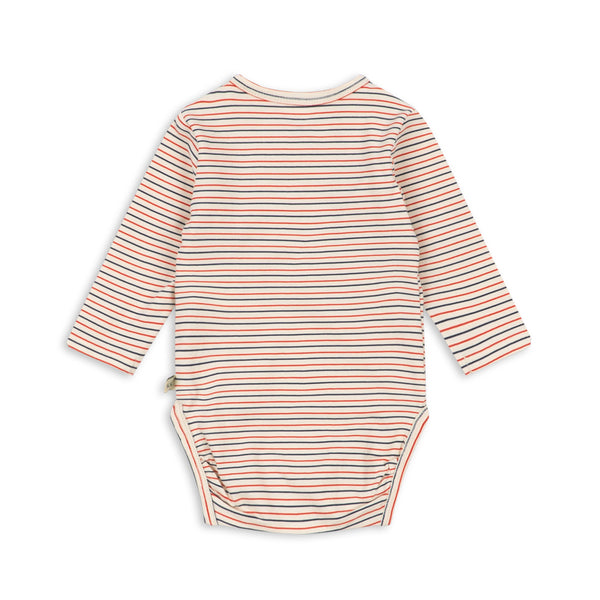 Basic Newborn-Body Stripe Tricolore
