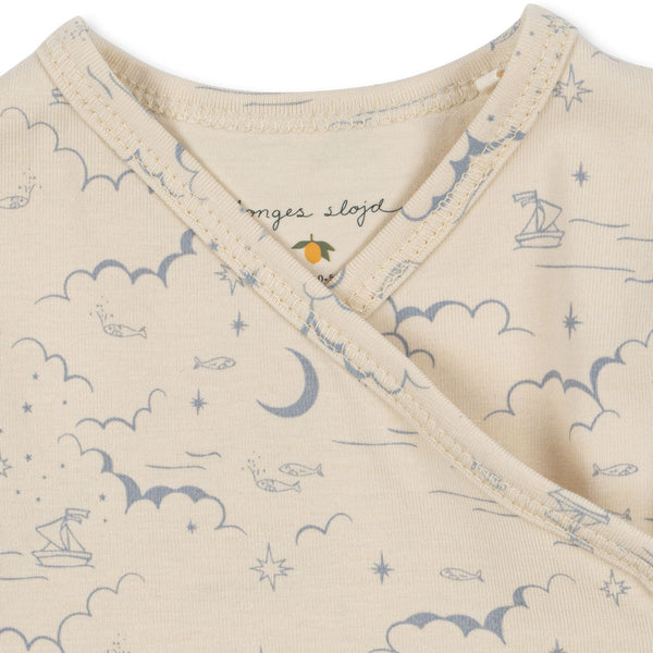 Basic Newborn-Strampler Cielo Marino