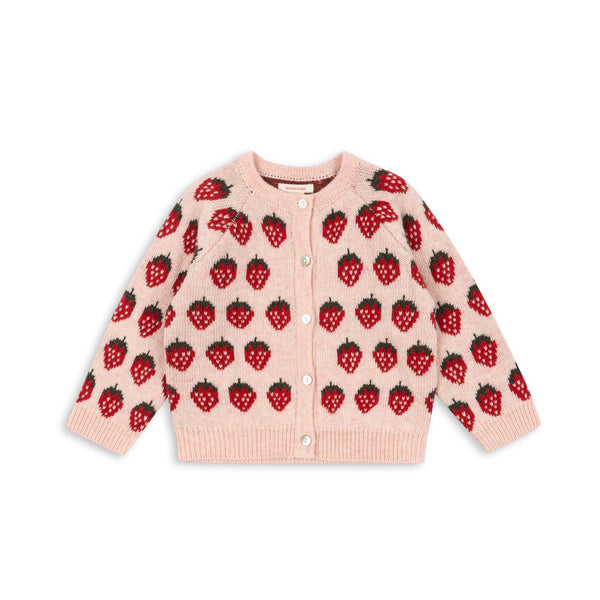 Belou knitted cardigan Strawberry