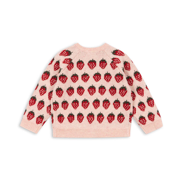 Belou knitted cardigan Strawberry